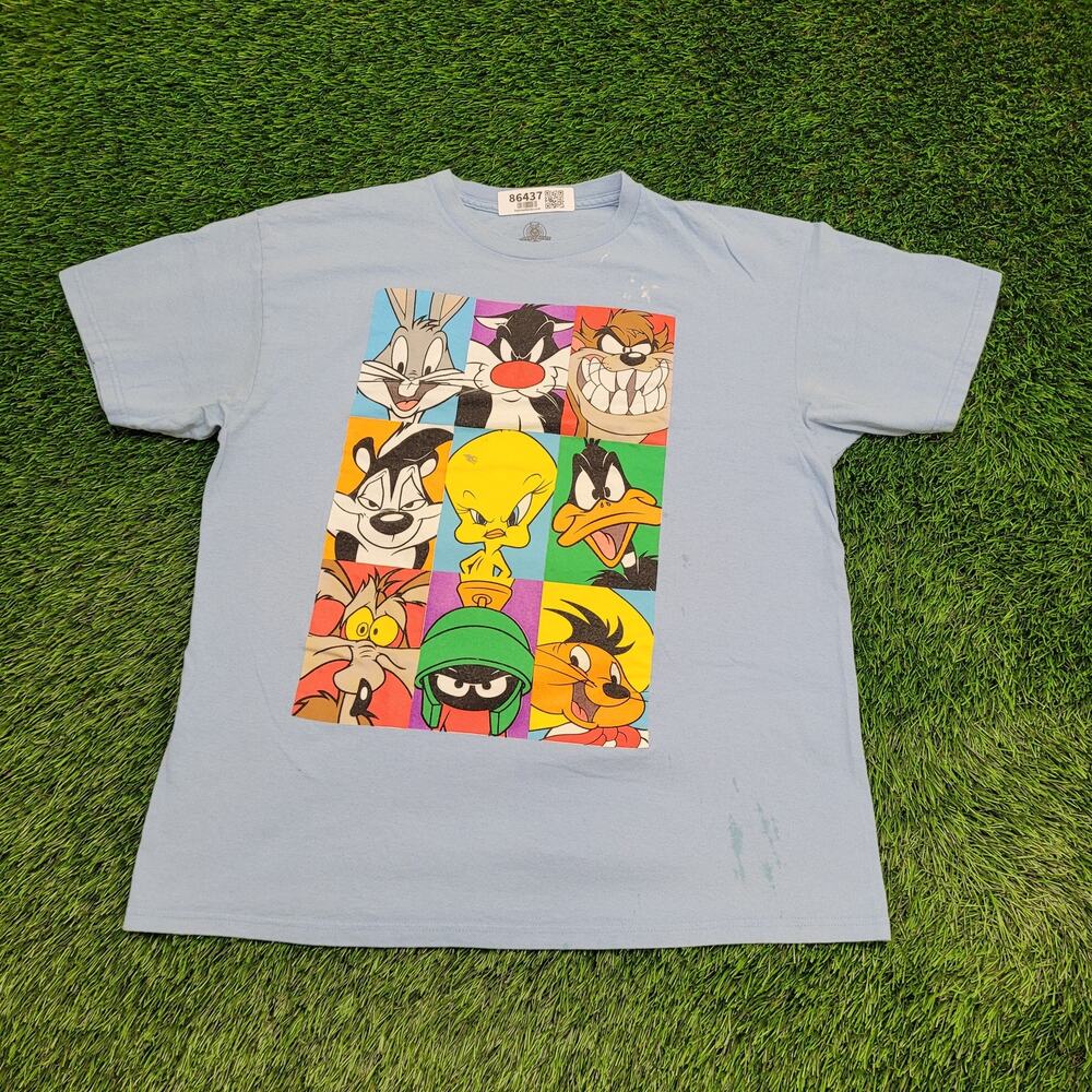 Looney-Tunes Pop-Art Shirt Womens XL 23x28 Blue